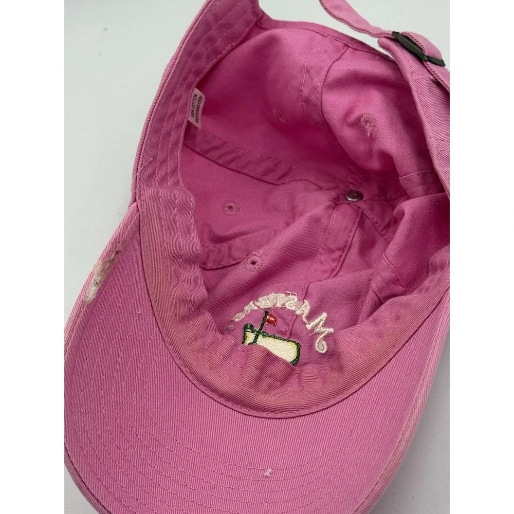 2013 Masters Golf Tournament Augusta National Pink Logo Cap Hat Adjustable